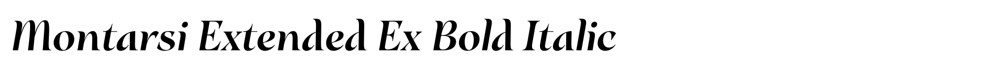 Montarsi Extended Ex Bold Italic image